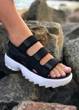 Босоніжки босоножки fila disruptor sandals сандалі сандалии4 фото