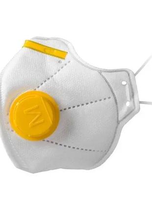 Респіратор протипиловий мікрон ffp2 з жовтим клапаном видиху