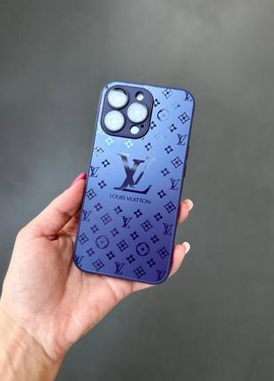 Скляний чохол для iphone 11 12 13 14 15 pro max lv луі вітон