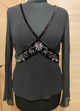 Нова ексклюзивна вишукана брендова блуза laura ashley 46, 48 розмір або м, л