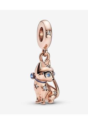 Срібна намистина шарм підвіска підвіс срібло кошеня  киця пандора pandora silver s925 925 проба ale з біркою і пломбою кліпса шарм-кліпса кішечка