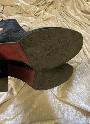 Чорні замшеві чоботи сопоги nivelle, 372 фото