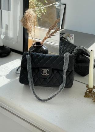 Жіноча сумка chanel 2.55 total black