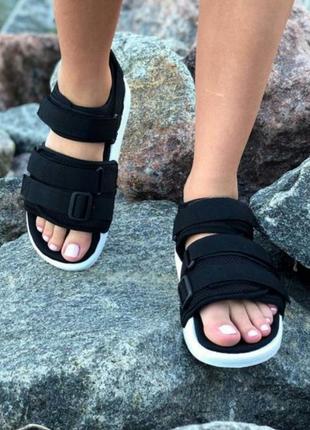 🔥зручні і стильні сандалі adidas adilette sandals black сандалі босоніжки босоніжки