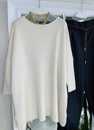 Ermanno scervino cashmere кашеміровий светр оверсайз 100% кашемір2 фото