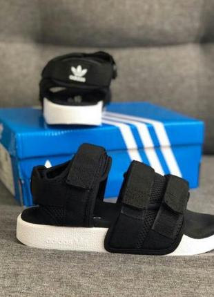 🔥удобные и стильные сандали adidas Calças sandals black сандалі босоніжки босоножки5 фото