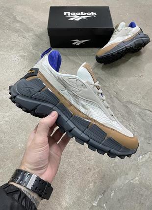 Кроссовки reebok zig kinetica 2.5 edge beige brown