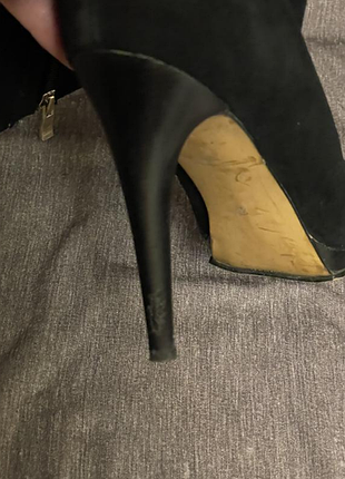 Черные замшевые сапоги сапоги springway, 37