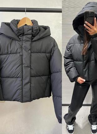 Куртка пуфер анорак zara
