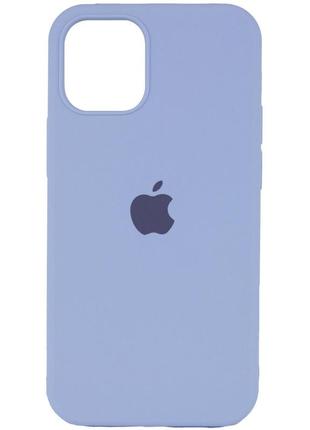 Чохол silicone case full protective (aa) для apple iphone 14 (6.1") блакитний / lilac blue