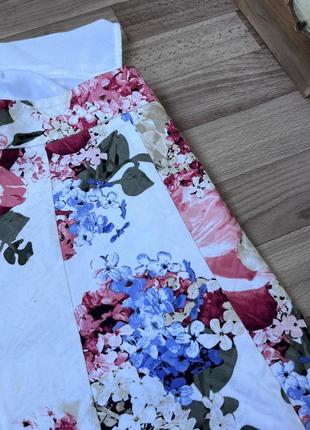Шикарная юбка в цветочный принт white sierra4 фото
