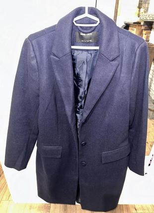 Пальто женское синие sinsay1 фото