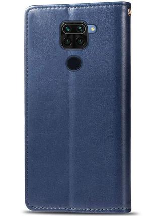 Кожаный чехол книжка getman gallant (pu) для xiaomi redmi note 9 / redmi 10x2 фото