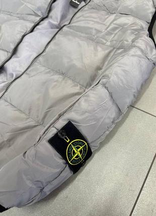 Жилетка stone island серый цвет