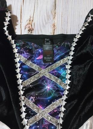 Карнавальний костюм сукня на хеллоуїн,відьма,зірочка,ніч, місяць5 фото
