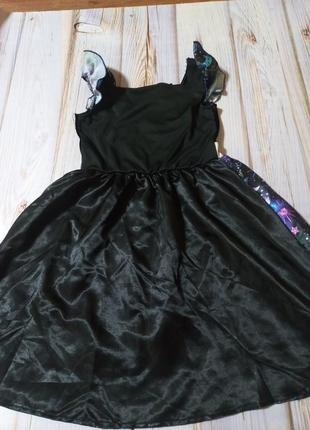 Карнавальний костюм сукня на хеллоуїн,відьма,зірочка,ніч, місяць6 фото