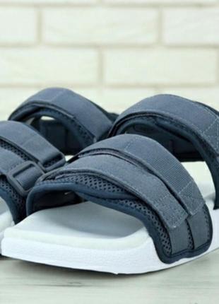 🔥зручні і стильні сандалі adidas adilette sandals grey сандалі босоніжки босоніжки7 фото