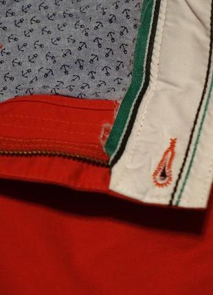 Эпатажные ярко-красные неформальные х/б брюки - чиносы maddison weekend англия 32/343 фото