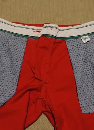 Эпатажные ярко-красные неформальные х/б брюки - чиносы maddison weekend англия 32/347 фото