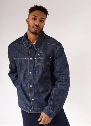 Винтажный мужской джинсовый жакет, пиджак, хлопок куртка levis