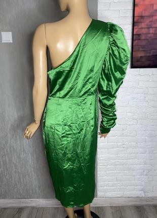 Сукня на одне плече плаття з одним об’ємним рукавом boohoo, xl2 фото