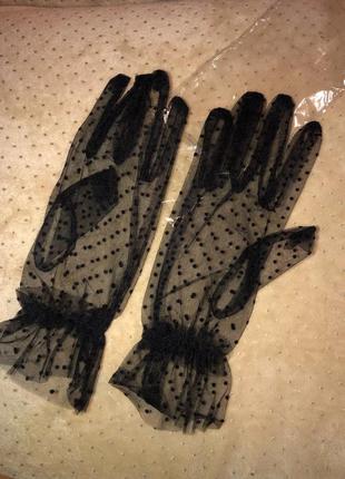 Прозорі рукавички в горошок (5 варіантів)7 фото