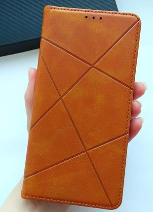 Чехол для samsung a53 5g / самсунг а53 5g кожаная книжка подставка с магнитом business leather (коричневый)