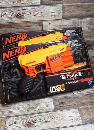 Игрушечный бластер nerf fang альфа страйк