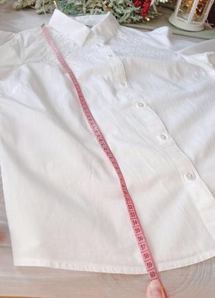 Біла сорочка блуза6 фото