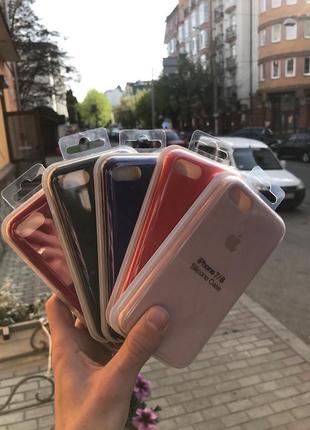 Silicon case iphone 5/6/6s7/7+/8/8+/x/xs/xs max3 фото