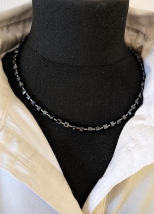 Украшения из стеклянных кубиков в стиле coeur de lion.