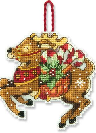 Набор для вышивки dimensions 70-08916 олень reindeer ornament