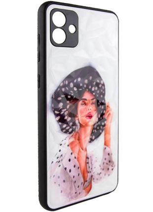 Tpu+pc чохол prisma ladies для samsung galaxy a04 girl in a hat, tpu+pc