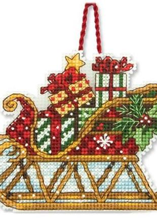 Набор для вышивки dimensions 70-08914 сани sleigh ornament