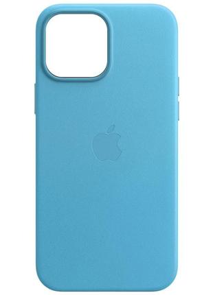 Шкіряний чохол leather case (aa) для apple iphone 11 pro (5.8") blue, штучна шкіра