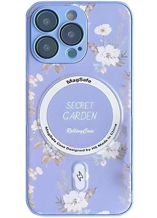 Tpu+pc чохол secret garden with magsafe для apple iphone 13 pro max (6.7") lilac