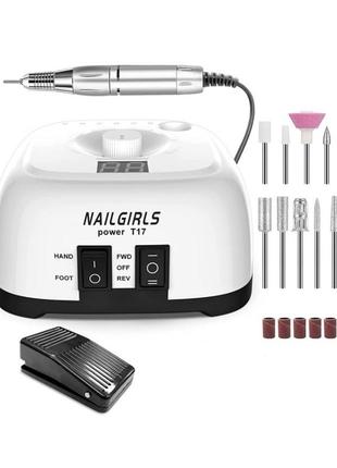 Фреза для ногтей nailgirls, профессиональный набор пилок для ногтей