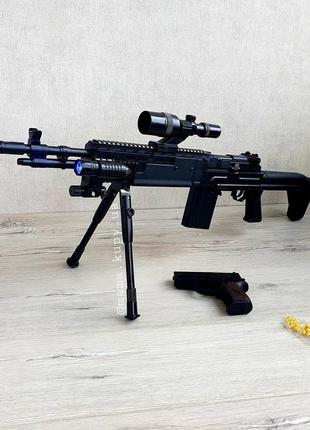 Іграшковий автомат cyma p. 1160 з пістолетом 2 в 1.