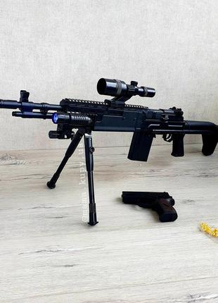 Игрушечный автомат cyma p. 1160 с пистолетом 2 в 1.