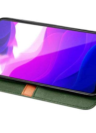 Кожаный чехол книжка getman cubic (pu) для xiaomi mi 10 lite3 фото