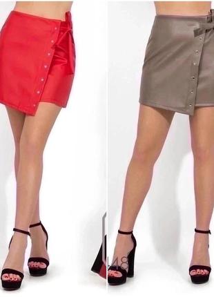 Спідниця з екошкіри міні дуже гарна розміри норма