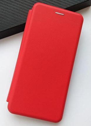 Чехол для xiaomi redmi note 12 4g  книжка подставка с магнитом и микрофиброй luxyrystyle (красный)2 фото