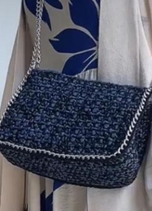 Новая сумочка из рафии в стиле шанель2 фото