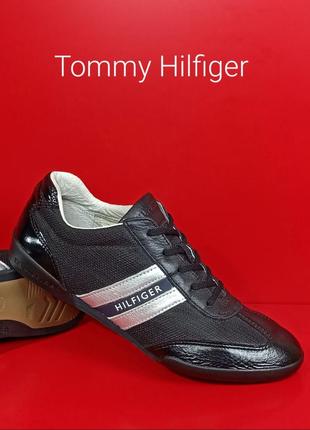 Кожаные женские кроссовки tommy hilfiger оригинал6 фото