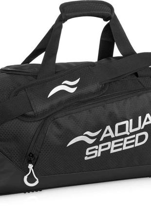 Cумка aqua speed duffel bag m 60143 чорний 48x25x29см (141-07)