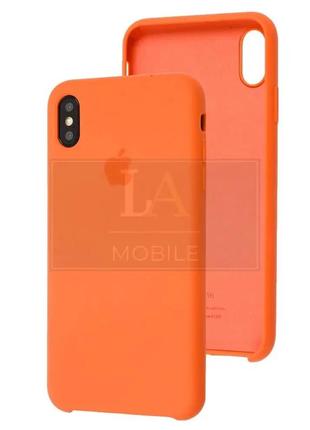 Силіконовий чохол apple silicone case iphone xs max оранжевий