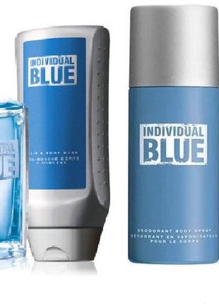 Набор "individual blue" avon (эйвон,ейвон) для него