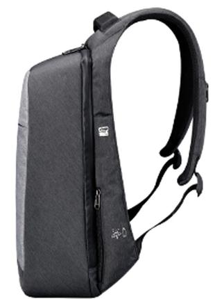 Рюкзак міський tigernu t-b3335 для ноутбука 15.6" з usb  об'єм 20л. світло-сірий7 фото