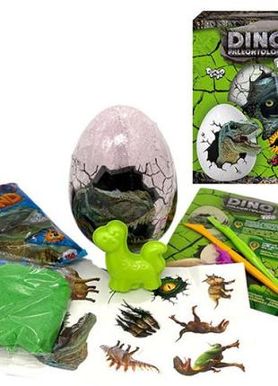 Креативна творчість dino paleontory. egg 4 в 1, арт. dp-03-01 danko toys, набір, що росте динозавр, пісок