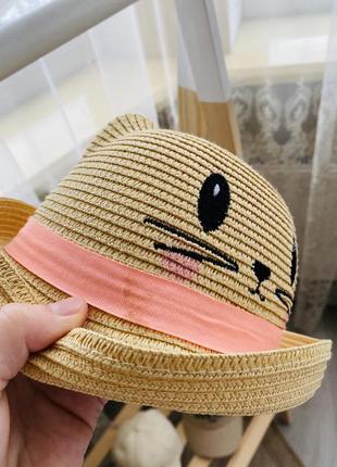Летняя шляпа на 2-4 года5 фото